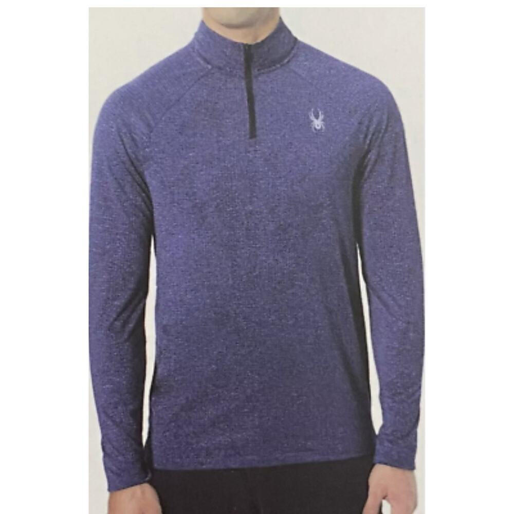 Spyder Active Men's 1/4 Zip‎ Moisture Wicking Reflective Pullover Size Large